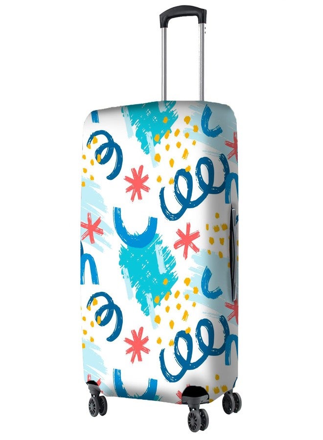 Nasher Miles Polyester 75 (28 Inch) Large Protective Luggage Cover - Confetti - Image 1